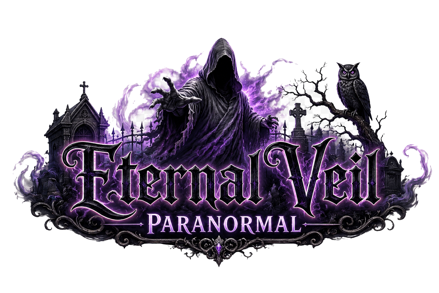 Eternal Veil Paranormal wide logo